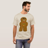 Gingerbread Meeple Fun Christmas Gamer Art T-Shirt (Vorne ganz)