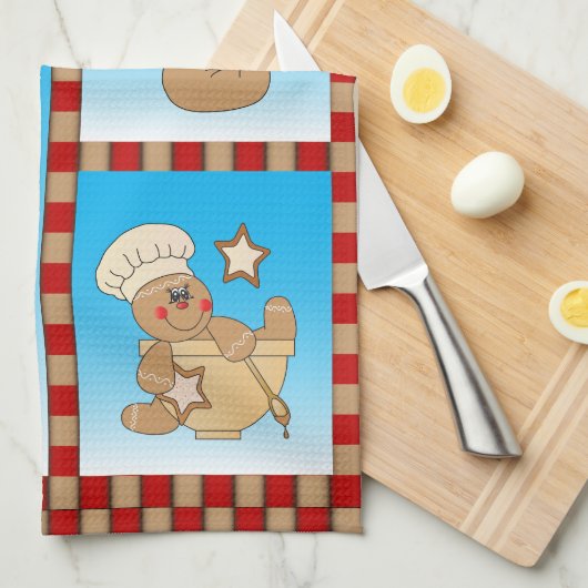 Gingerbread Men Bakers Liebe Cookies Handtuch (Viertel Falte)