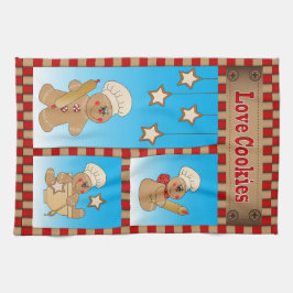 Gingerbread Men Bakers Liebe Cookies Handtuch
