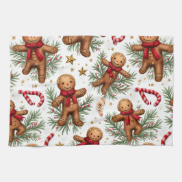 Gingerbread Men, Christmas, Author Natasha Us   Geschirrtuch