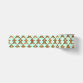 Gingerbread Men Christmas Pattern Ripsband (Vorderseite)