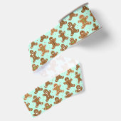 Gingerbread Men Christmas Pattern Ripsband (Rückseite)