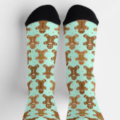 Gingerbread Men Christmas Pattern Socken (Oben)