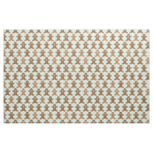 Gingerbread Men Christmas Pattern Stoff (Fat Quarter (45,7 x 55,9 cm))