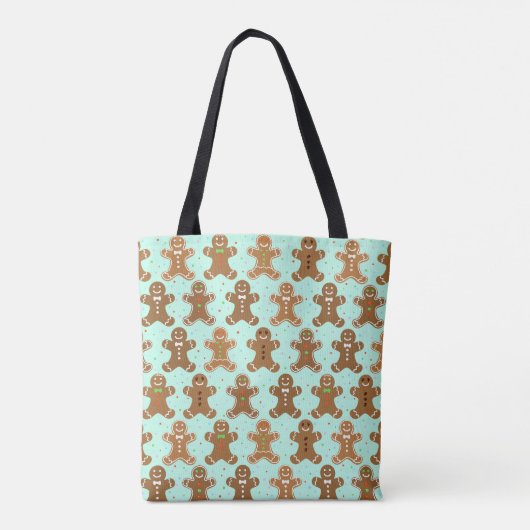 Gingerbread Men Christmas Pattern Tasche (Rückseite)