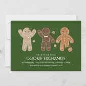 Gingerbread Men Cookie Holiday Party Einladung (Vorderseite)