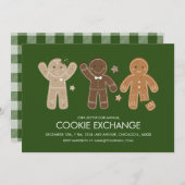 Gingerbread Men Cookie Holiday Party Einladung (Vorne/Hinten)