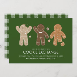 Gingerbread Men Cookie Holiday Party Einladung
