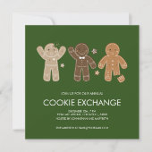 Gingerbread Men Cookie Holiday Party Einladung (Vorderseite)