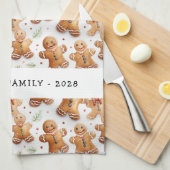 Gingerbread Men Fun Neuheit Alles-über-Print Geschirrtuch (Viertel Falte)