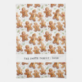 Gingerbread Men Fun Neuheit Alles-über-Print Geschirrtuch (Vertikal)