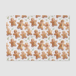 Gingerbread Men Fun Neuheit Alles-über-Print Seidenpapier
