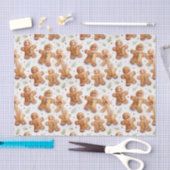 Gingerbread Men Fun Neuheit Alles-über-Print Seidenpapier (Handwerk)