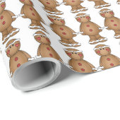 Gingerbread Men Geschenkpapier (Rolleneckpunkt)