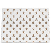 Gingerbread Men Große Geschenktüte (Vorderseite)