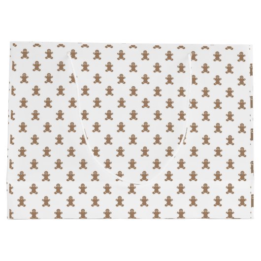 Gingerbread Men Große Geschenktüte (Rückseite)