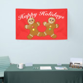 Gingerbread Men Happy Holidays Banner (Messeveranstaltung)