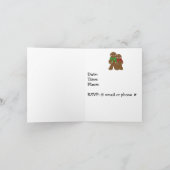 Gingerbread Men Holiday Party Einladung (Innenseite)