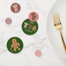 Gingerbread Men Holiday Table Confetti