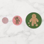 Gingerbread Men Holiday Table Confetti Konfetti (Rückseiten)