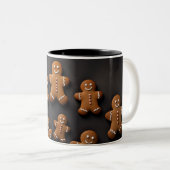 Gingerbread Men Knolling Zweifarbige Tasse (VorderseiteRechts)
