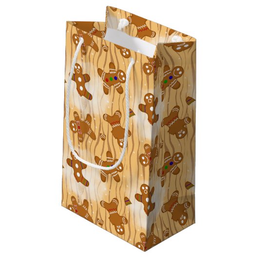 Gingerbread Men Medley Dusted Kleine Geschenktüte (Rückseite Schrägansicht)