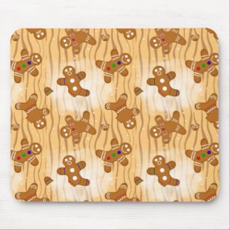 Gingerbread Men Medley Dusted Mousepad