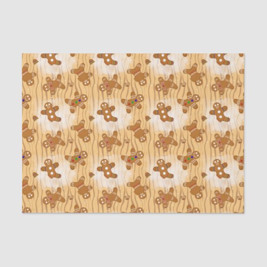 Gingerbread Men Medley Dusted Seidenpapier (Vorderseite)