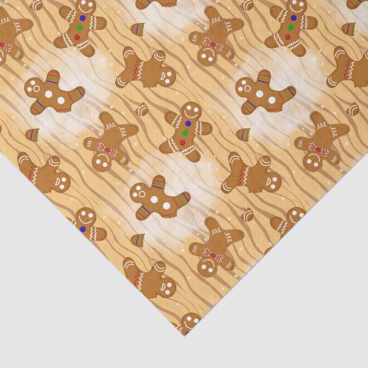 Gingerbread Men Medley Dusted Seidenpapier (Ausschnitt)