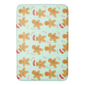 Gingerbread Men Pattern Badematte (Vorderseite Vertikal)