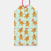 Gingerbread Men Pattern Geschenkanhänger (Vorderseite)