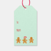 Gingerbread Men Pattern Geschenkanhänger (Rückseite)