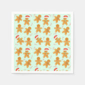 Gingerbread Men Pattern Serviette (Vorderseite)