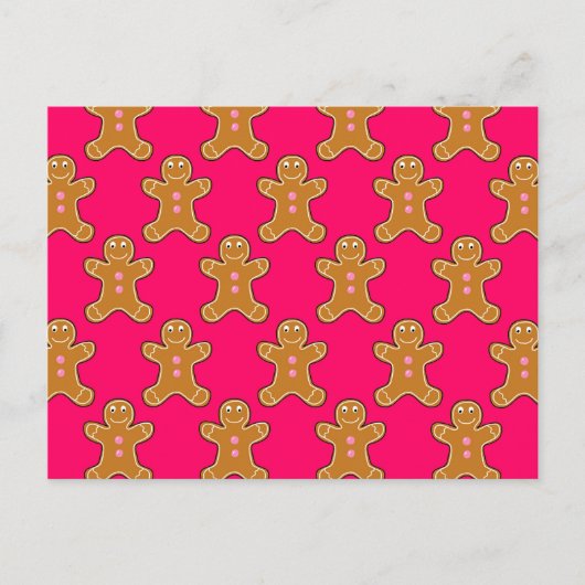 Gingerbread Men Postkarte (Vorderseite)