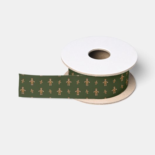 Gingerbread Men Ribbon Satinband (Spule)