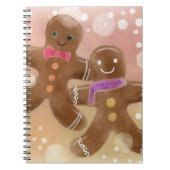 Gingerbread Men Spiral Foto Notebook Notizblock (Vorderseite)