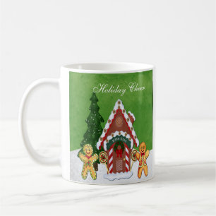 Gingerbread Menschen und Haus Kaffeetasse