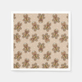 Gingerbread-Menschengeometrie Serviette (Vorderseite)