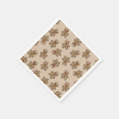 Gingerbread-Menschengeometrie Serviette (Ecke)