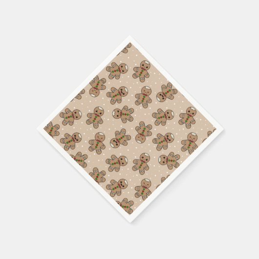 Gingerbread-Menschengeometrie Serviette (Ecke)