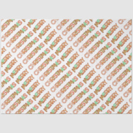Gingerbread Merry Christmas Tissue Seidenpapier