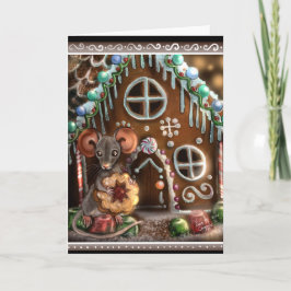 Gingerbread Mouse Weihnachten Karte