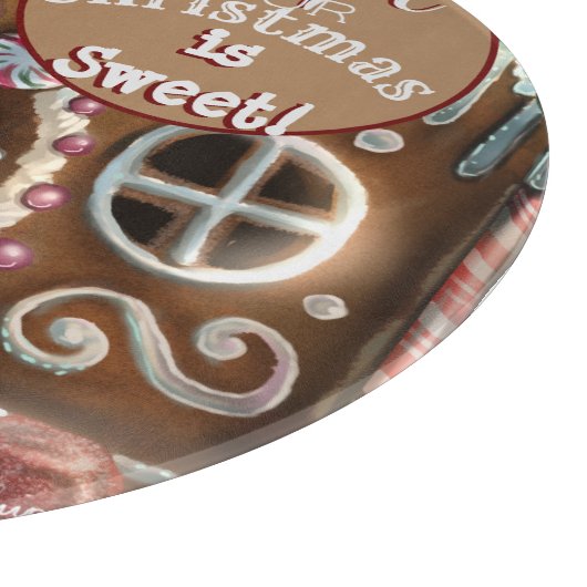 Gingerbread Mouse Weihnachten Schneidebrett (Ecke)