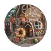 Gingerbread Mouse Weihnachten Schneidebrett (Vorderseite)