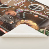Gingerbread Mouse Weihnachten Sherpadecke (3/4)