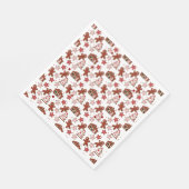 Gingerbread Muster Std Napkins Serviette (Ecke)