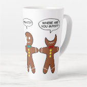 Gingerbread My Leg Hurts Spaß Milchtasse (Rechte Ecke)