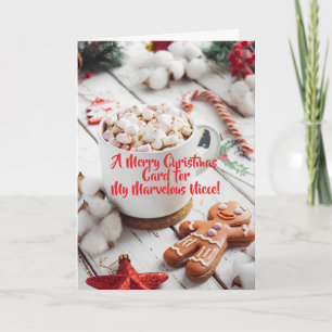 GINGERBREAD NIECE CHRISTMAS CARD KARTE