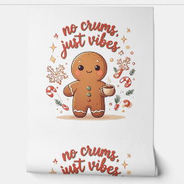 Gingerbread “No Crumbs Just Vibes” Christmas Tapete