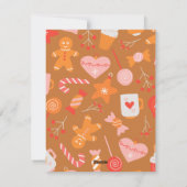 Gingerbread Non-Foto-Ferienkarte Feiertagskarte (Rückseite)